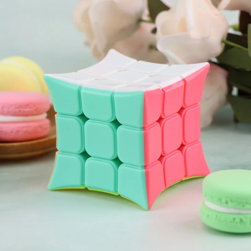 

New YJ YongJun Candy Macaron Color 3x3x3 Magic Cube Stickerless Smooth Speed Puzzle Twist Cube for Kids Education Toys Gift