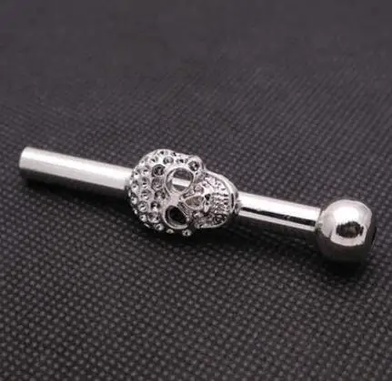 

SNORTER SNIFFER SNUFF POWDER SNORTING METAL TUBE BULLET DELUXE(silver) -free shipping