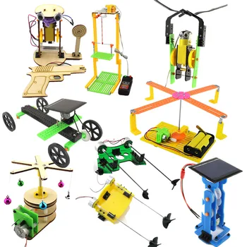 

DIY Model Building Kits Logistics Science Experiment Interest Group Programming Solar Vehicle Robot Assembly Circuit Ship Gun