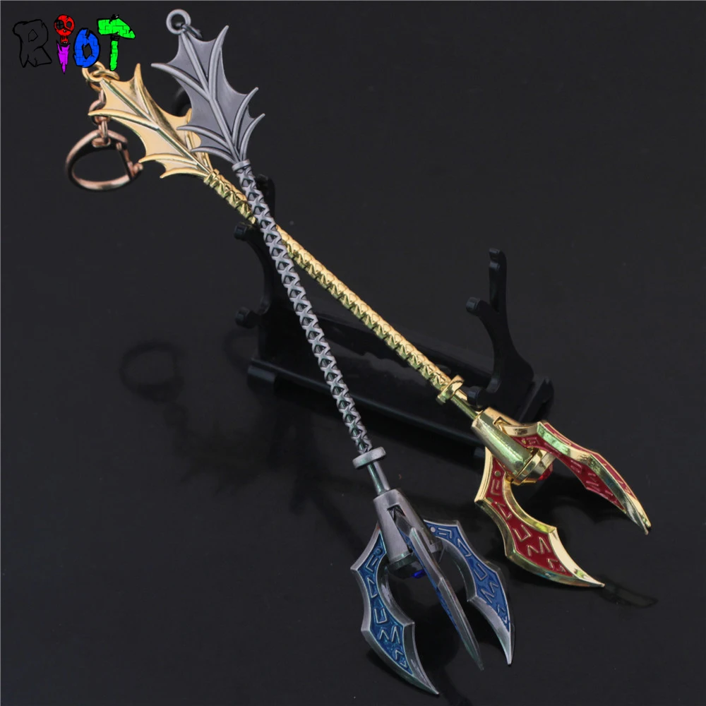 Лига Легенд игровой брелок League of Legends Fizz Tidal Sea Spirit Weapon антикварная подвеска