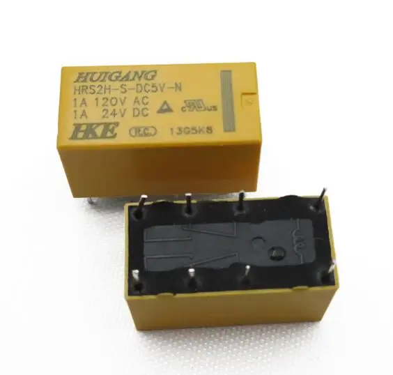 

5 pcs HUIGANG DTDP Relay 5 Volt Coil PCB HRS Relay HRS2H-S-DC5V 8 PIN New