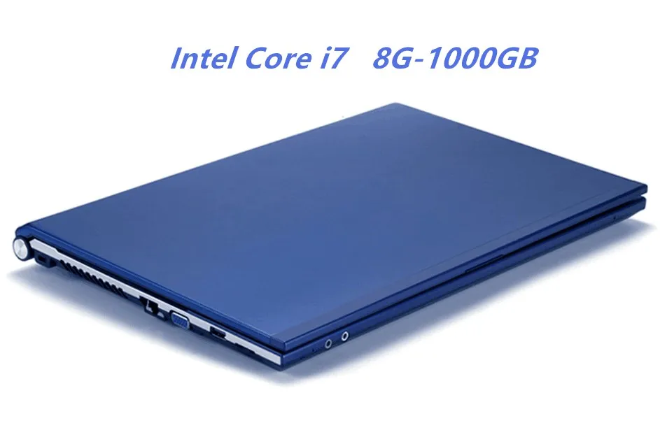 8 ГБ оперативная память ГБ 1000 HDD Intel Core i7 процессор ноутбука 15,6 "1920X 1080P HD Win 7/10 тетрадь PC игровой компьютер с DVD-RW для Office дома