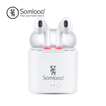 Samload СПЦ наушники bluetooth наушники I7 Air True беспроводной стручки для Apple iPhone 6 7 8 Xiaomi зарядки коробка