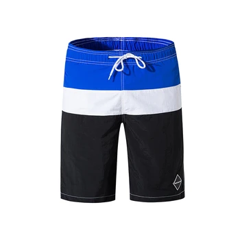 

2019 New Mens Board Shorts with Mesh Lining Quick Dry Stripes Print Polyester Bermuda Para Hombre Phantom Beach Man Clothing