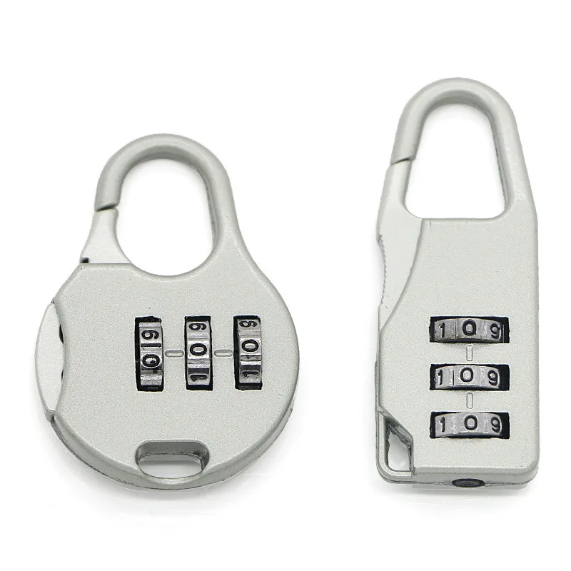 3 набора цифр пароль Комбинация чемодан с висячим замком чемодан металлический кодовый замок мини кодовый ключ противоугонные замки#10
