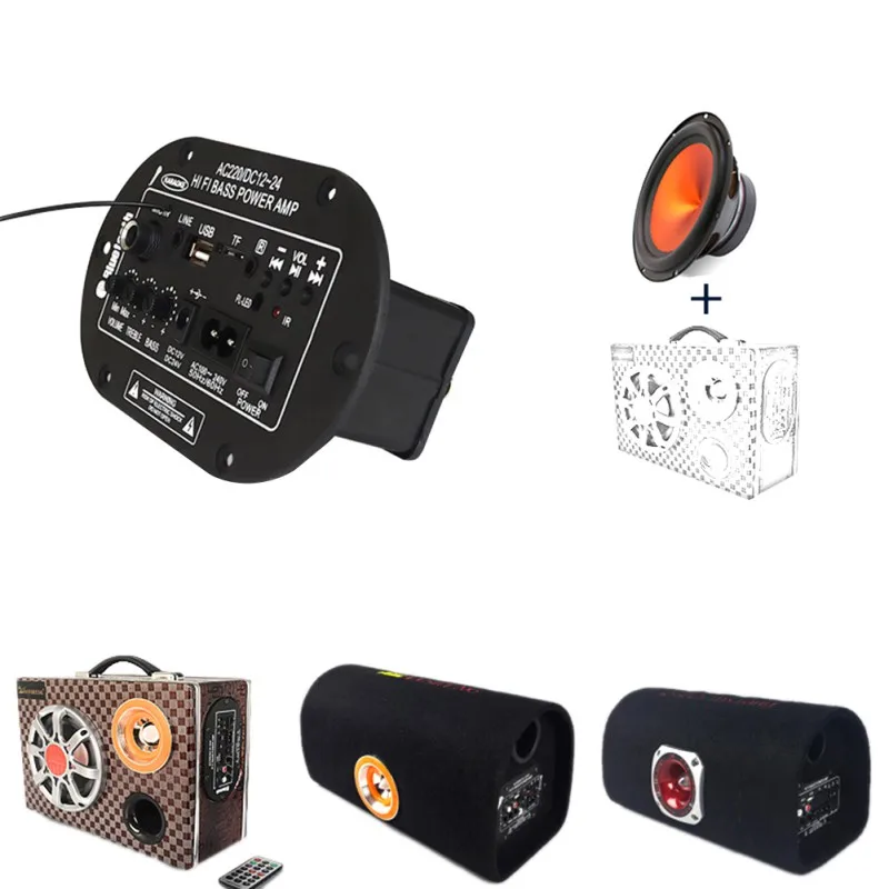 Amplificador Digital de 8 pulgadas con micrófono integrado Bluetooth micrófono Mono amplificador de potencia