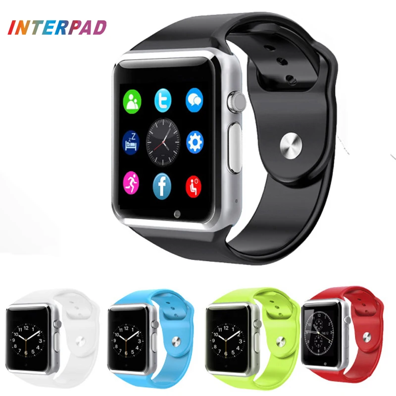 

Interpad High Quality Android Smart Watch A1 Bluetooth Clock With Pedometer SMS Sync Support Camera TF SIM Card Smartwatch gt08