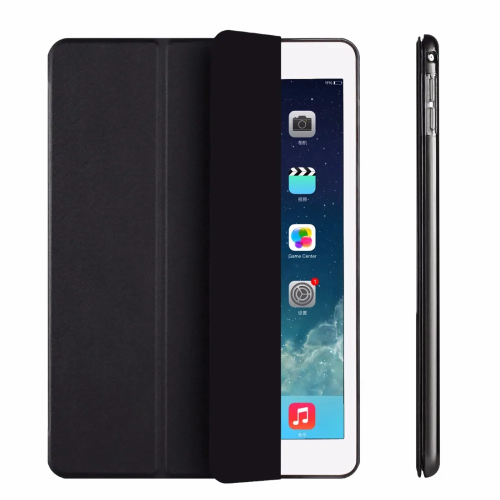 Чехол RYGOU для iPad Air 2 тонкая искусственная кожа + Прозрачная Жесткая задняя крышка