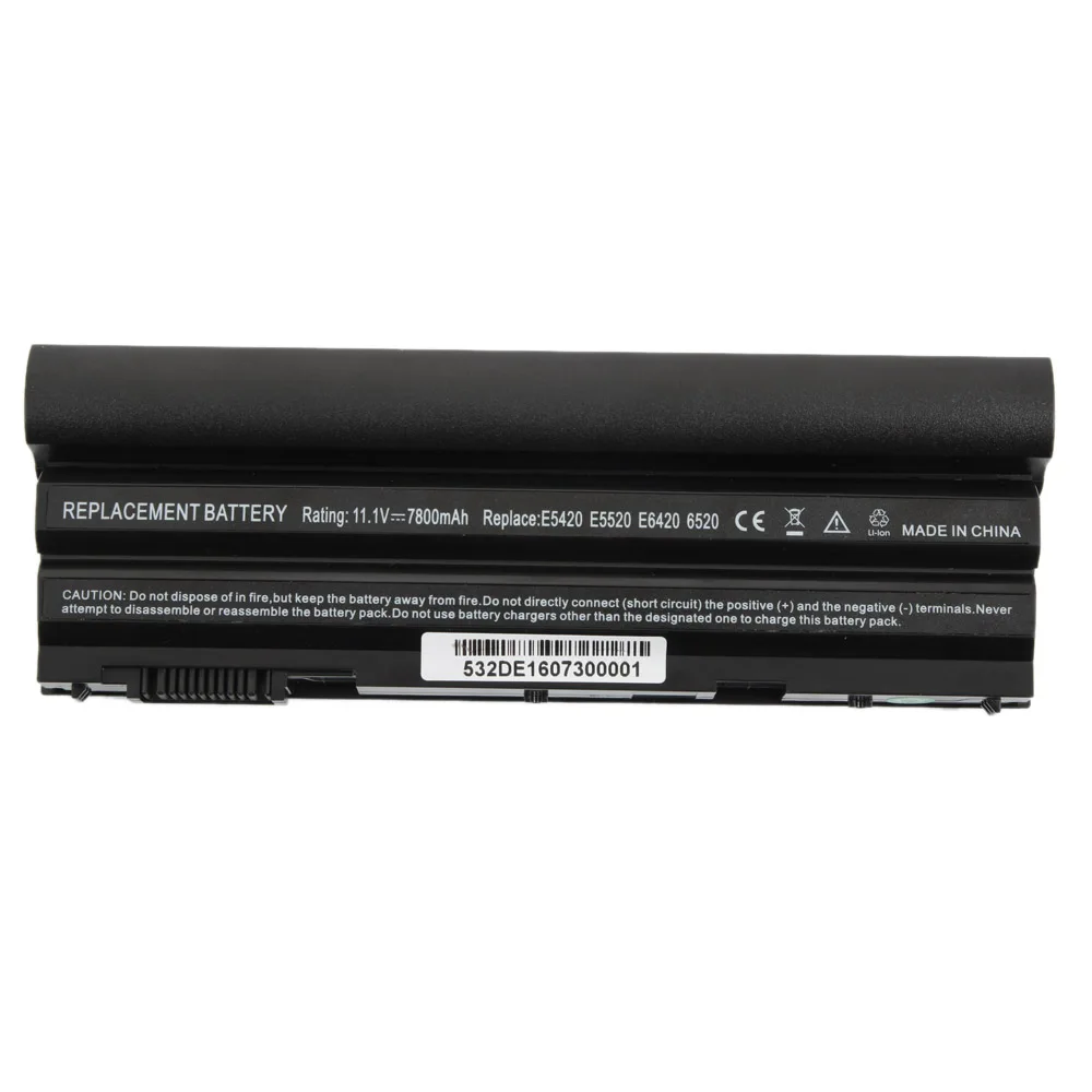 

Replacement Battery 11.1V 7800mAh 9-Cells Li-ion Batteries for Dell Latitude E5420 E5520 6520 T54FJ 8858X Computer Accessories