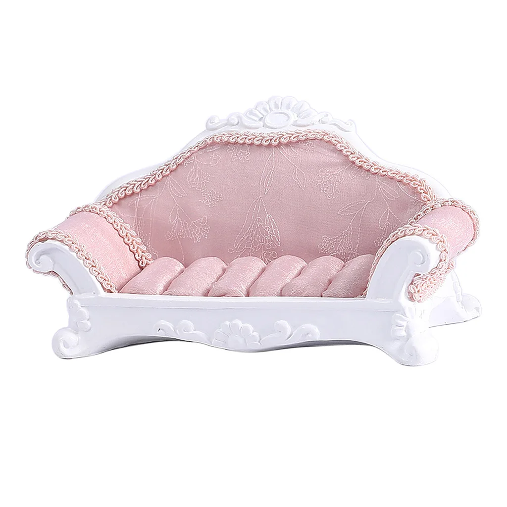 

MagiDeal Pink Resin Princess Organizer Display Storage Case Treasure Box for Rings