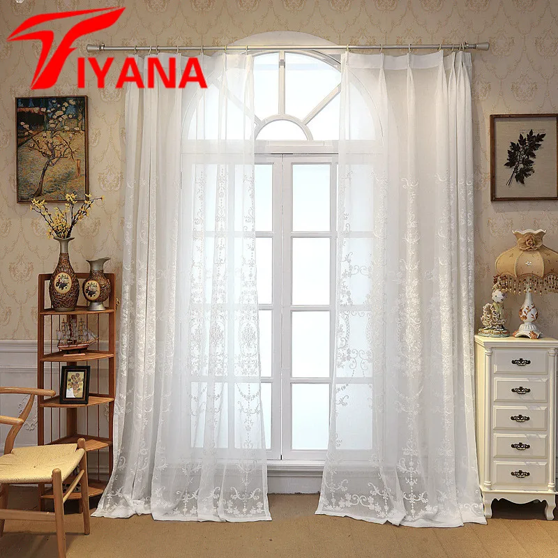 Buy Europe Luxury Sheer Curtains For Living Room