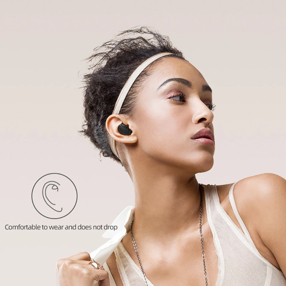 Bluetooth Headsets For Redmi Airdots Wireless earphone 5.0 TWS Earphones Noise Cancelling Mic for Xiaomi iPhone Huawei Samsung