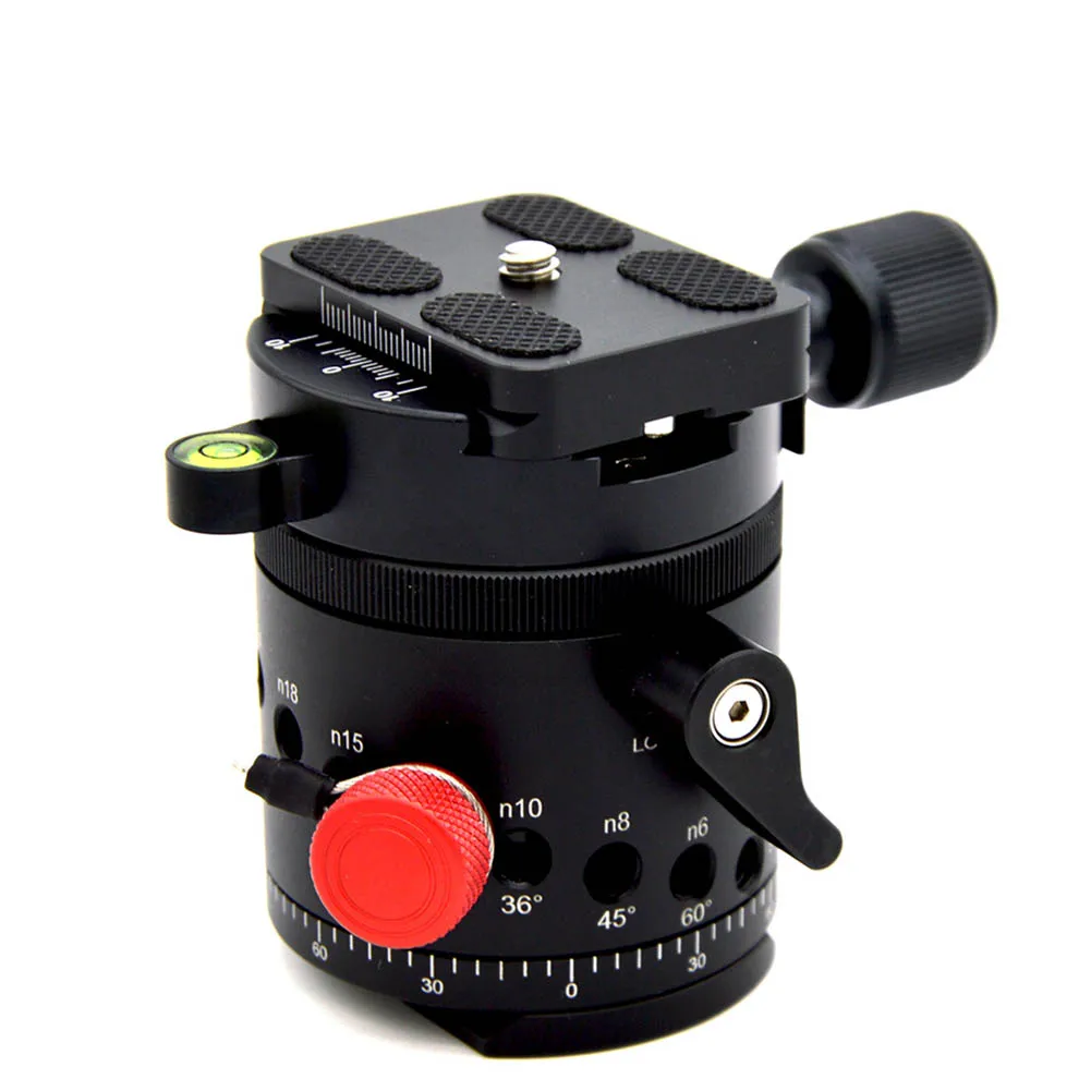 

2019 Hot DH-55 Aluminum Alloy Leveling Base Compatible for RRS Benro Kirk Markins Arca SUNWAYFOTO For DOY