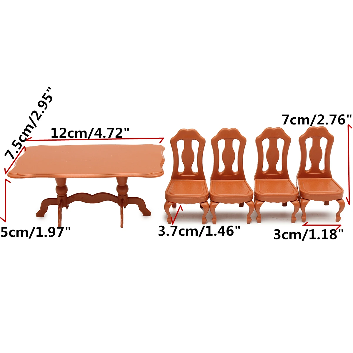 DIY Miniatura الأثاث الطعام الجداول الكراسي مجموعات ل البسيطة بيت الدمية المنمنمات الأثاث لعب للأطفال هدايا الكبار الاطفال