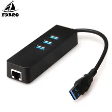 FDBRO USB для Rj45 Lan сетевая карта для Macbook pro Mac Настольный Кабель зарядного устройства микро-usb USB Ethernet адаптер 3 порта USB 3,0 концентратор