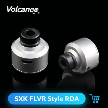 

Volcanee SXK Version FLVR Style RDA with Drip Tip Stainless Tube Atomizer RDTA Vape Tank for Electronic Cigarette Box Mod