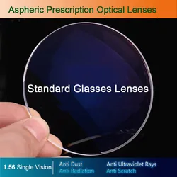 1.56 Single Vision Optical Glasses Prescription Lenses for Myopia/Hyperopia/Presbyopia Eyeglasses CR-39 Resin Lens With Coating