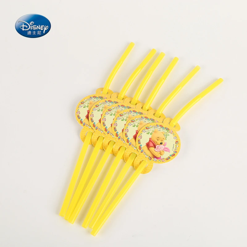 

Children's birthday party supplies Winnie the Pooh cartoon theme set Baby birthday dress set supplies cups dish straw tablecloth
