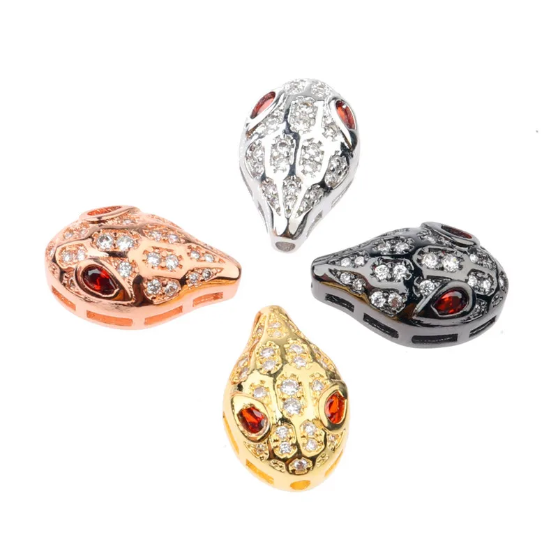 

2018 new Serpentine luxury micro inlay zircon jewelry accessories for CZ beaded bracelet necklace DIY production