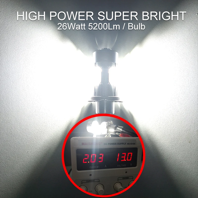 CNSUNNYLIGHT H4 LED HB2 9003 5200LmLamp Car Headlight Bulb High Low Dual Bi-Beam 6000K White Turbo Fan Canbus 12V 24V Car Light (10)