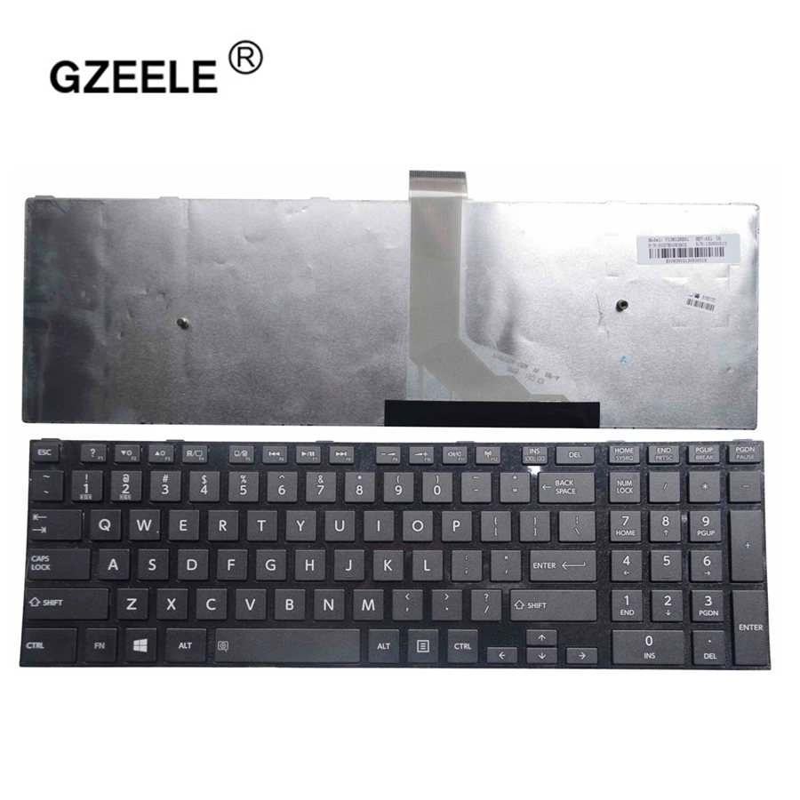 GZEELE новая клавиатура для Toshiba Satellite S75-A S75D-A S75DT-A Клавиатура ноутбука US черный A000237310