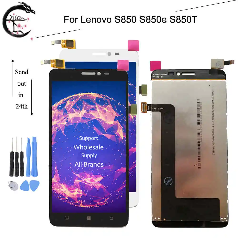 

5.0" LCD With Frame For Lenovo S850 S850e S850T LCD Display Screen Touch Panel Digitizer Assembly For Lenovo S850 Full Display