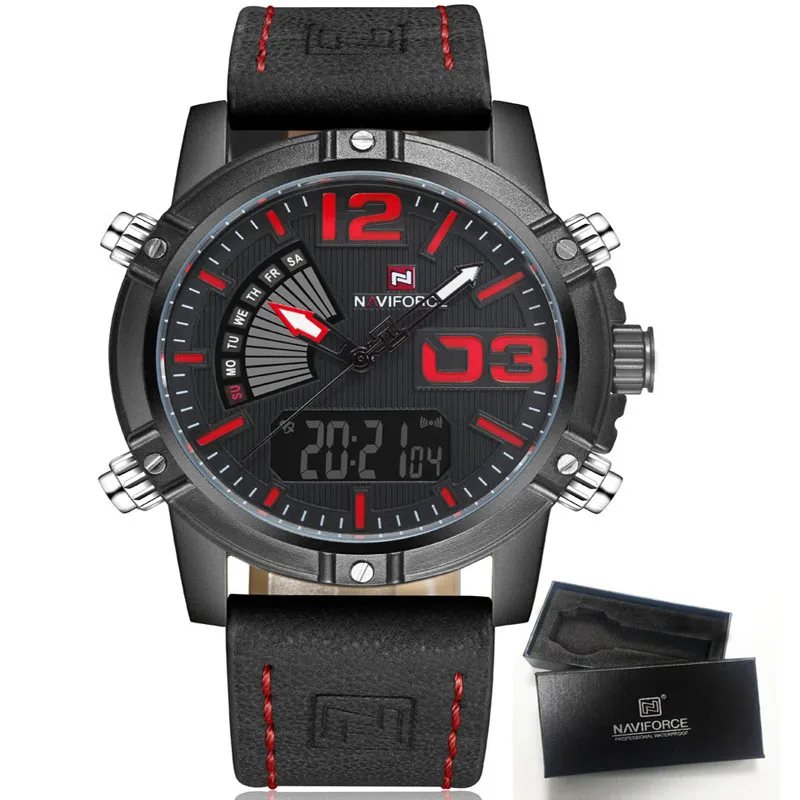 

NAVIFORCE Man watch Luxury Brand Male Military Mens Watches Quartz Analog New Led Digital Sport Wrist Watch relogio masculino