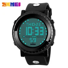 SKMEI Спортивные Часы Мужчины Цифровые Часы LED 50 М Водонепроницаемый подсветка Хронограф Будильник Часы Relogio Masculino 1172