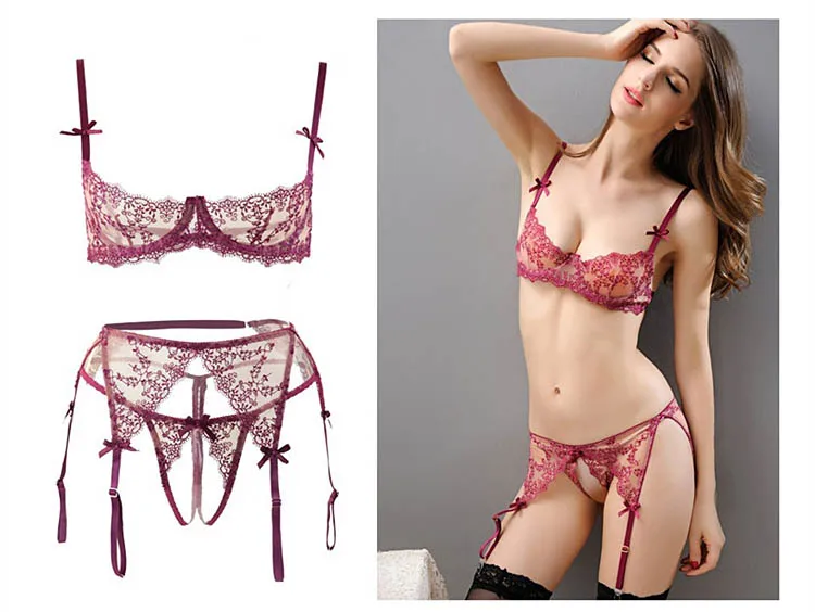 CINOON Lingerie Transparent Push-up ultra-thin Underwear Lace Bra set Sexy lingerie Extreme Temptation Sao Suits Bralette