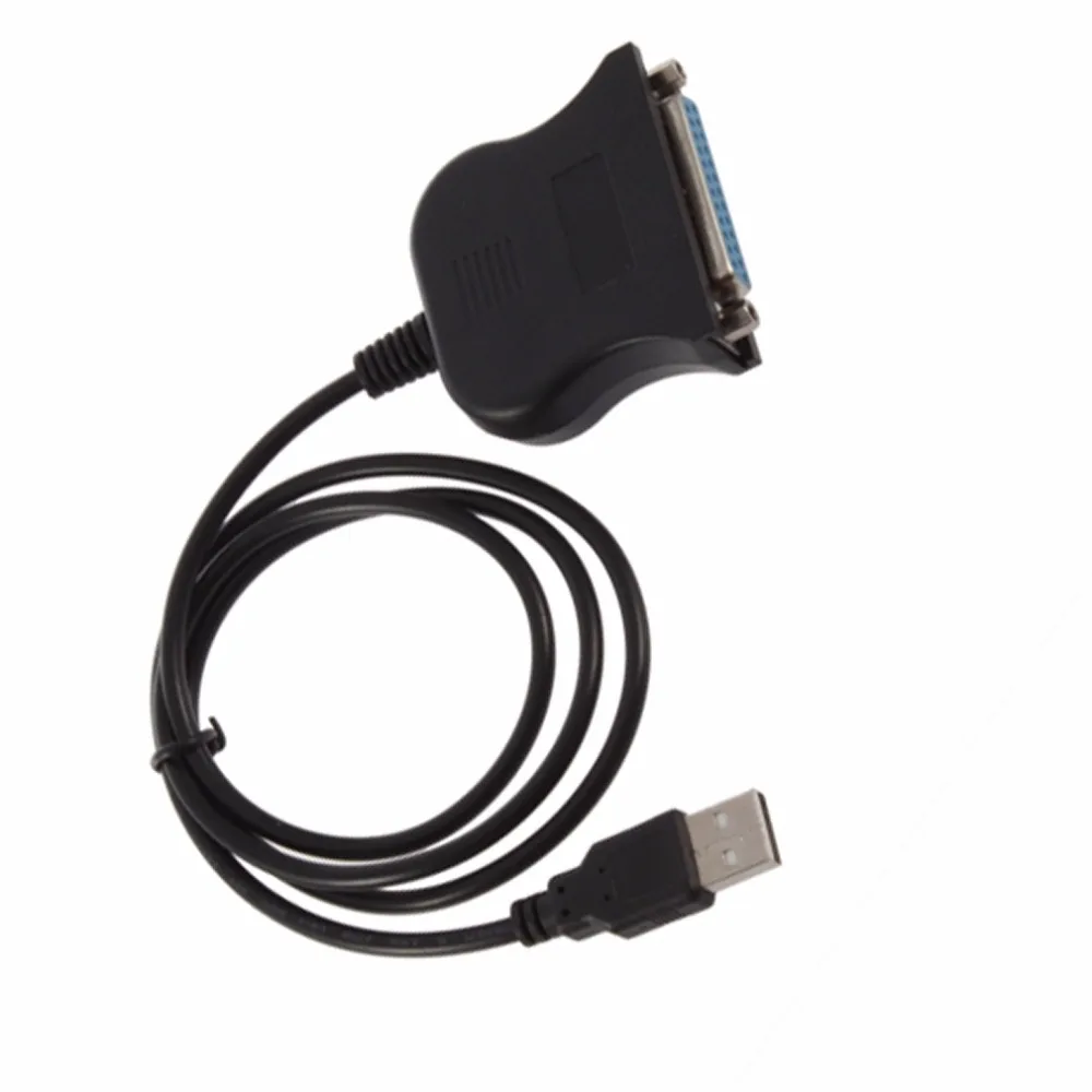 Оптовая продажа Новый USB 2 0 до 25 Pin DB25 параллельно Порты и разъёмы Кабель IEEE 1284 1