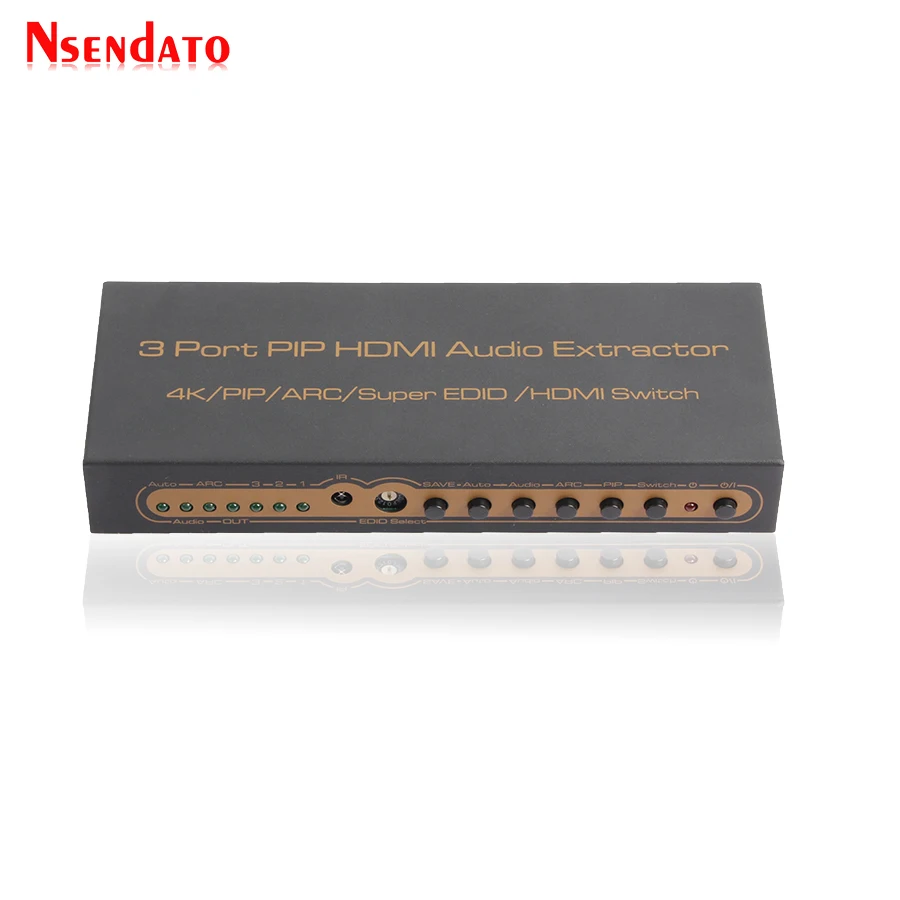 HDMI 3x1 аудио переключатель с ARC EDID SPDIF PIP 3 порта экстрактор коммутатор конвертер