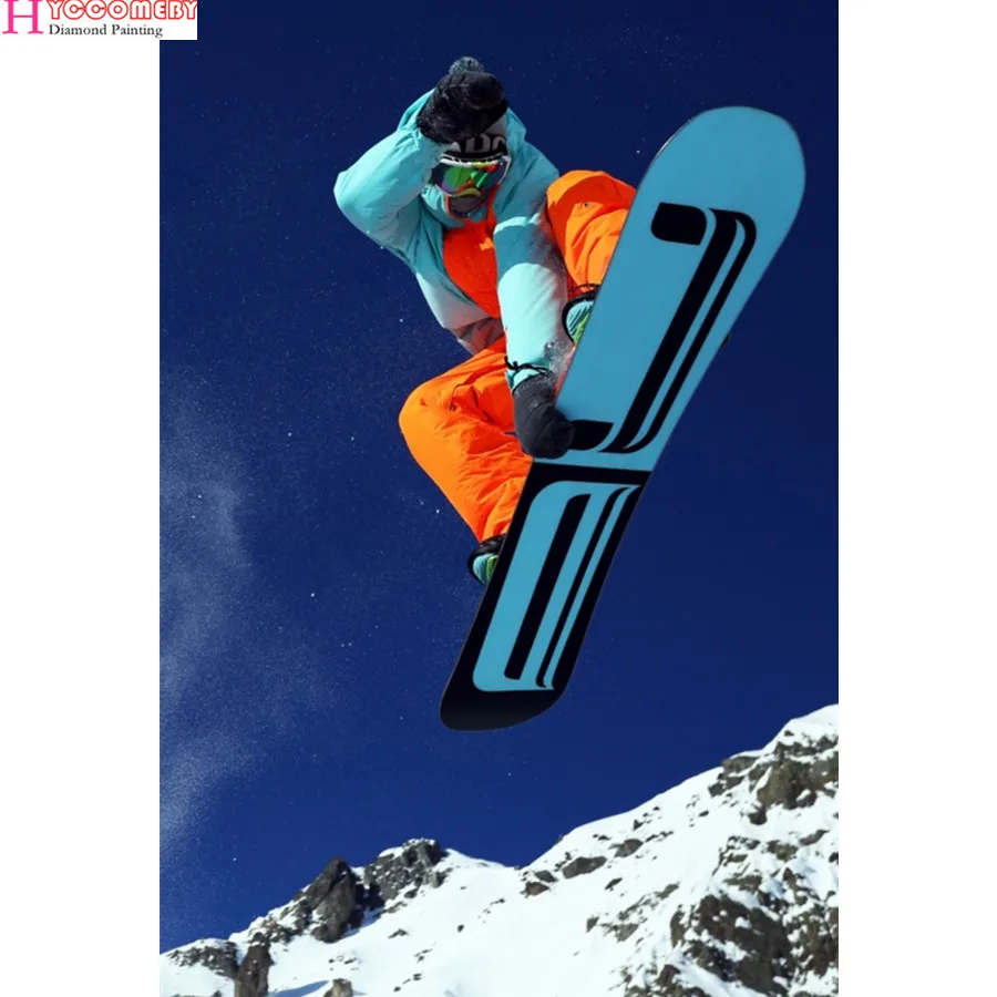 

Full Square 5D DIY Diamond embroidery character surf ski athlete Diamond Painting Cross Stitch Mosaic Dwarfs Unfinished Decor