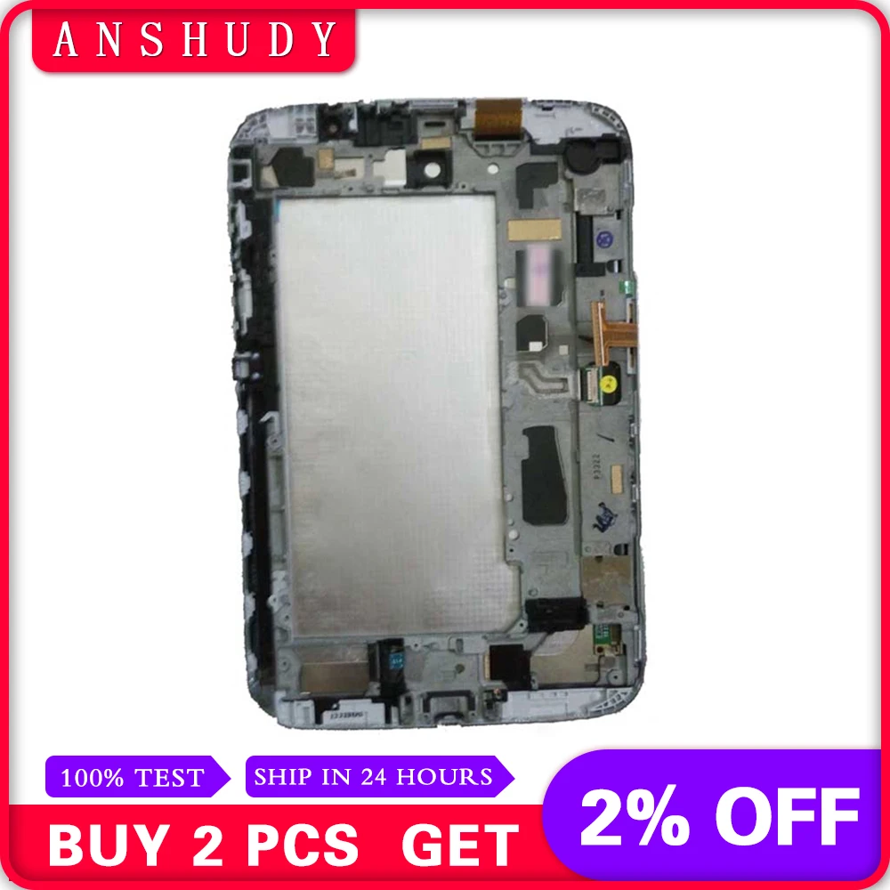 

For Samsung Galaxy Note 8.0 GT- N5110 N5110 Full LCD Display Panel Monitor + Touch Screen Digitizer Sensor Assembly + Frame
