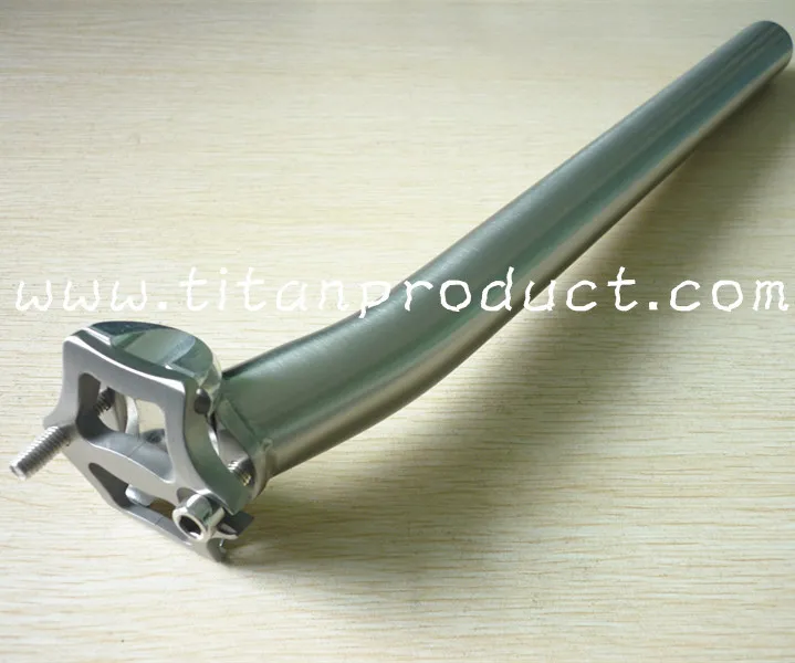 Титановая стойка сиденья 31 6/27 2x380 мм с задней крышкой 25 мм|titanium seatpost|seatpost titanium25mm