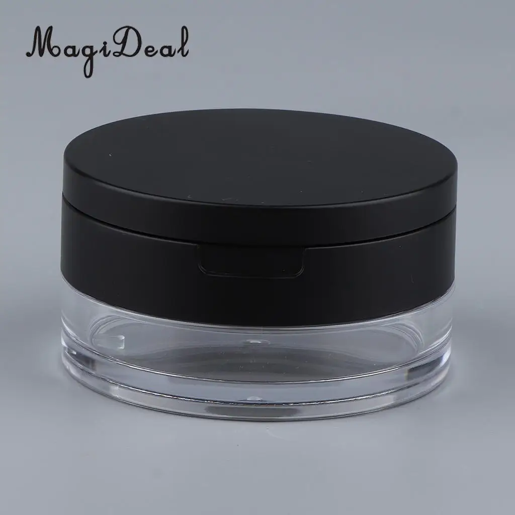 Kesoto 20g Empty Loose Powder Case Facial Blusher Container Jars with Puff Blender