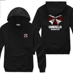 Утепленный пуловер зонтик Resident Evil пары пальто с капюшоном