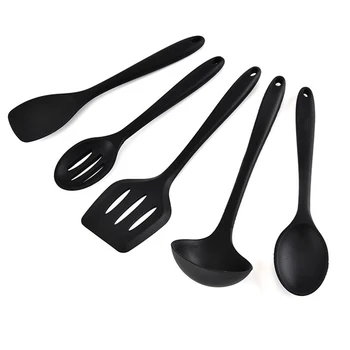 

5pcs set New Kitchen Cooking Tools Coated Nylon And Silicone Cookware Spatula And Colorful Kitchenware kitchen tools