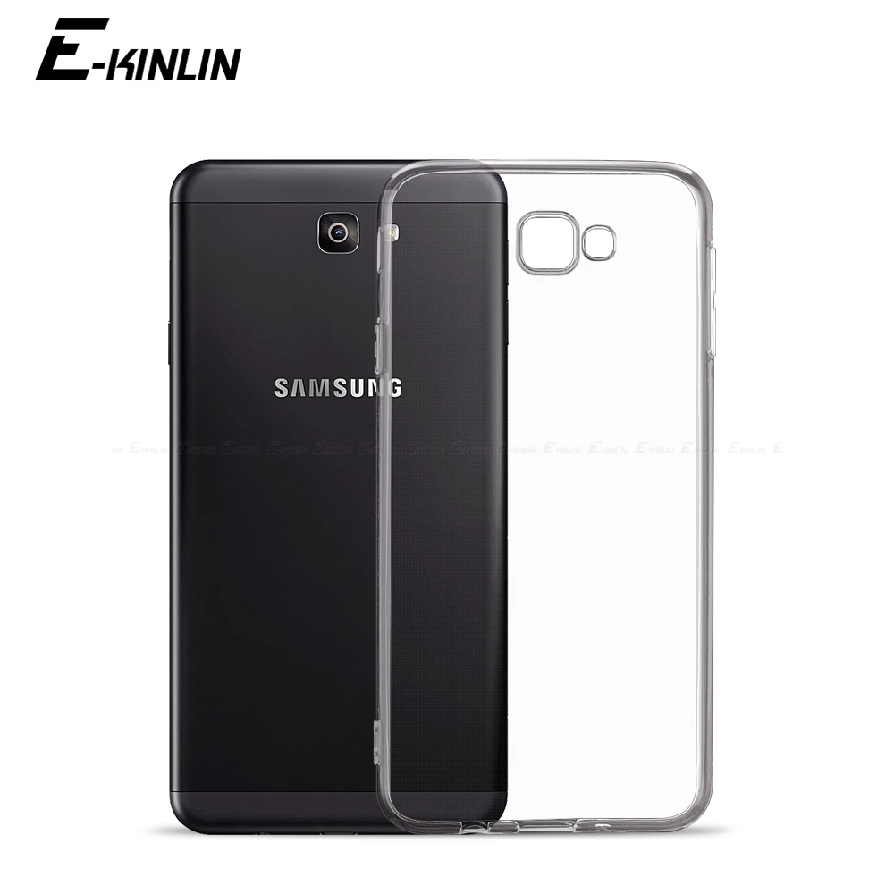 Прозрачный мягкий защитный ТПУ чехол для Samsung Galaxy J2 J3 J5 J7 Grand Prime 2 Plus Emerge Core 2016 2017