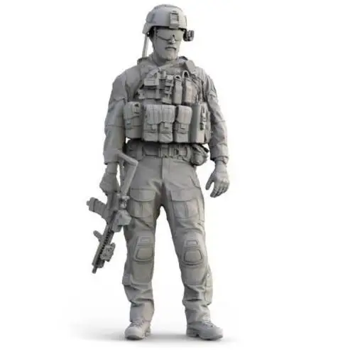 

Unassambled 1/35 US modern Battalion Operator soldier man Resin figure miniature model kits Unpainted