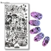 Japanese Series Nail Stamping Template Warrior Geisha Lantern Images Printing Art Plates Stencil for Hand Nails Decoration C30 1