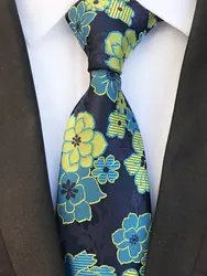 Новый Дизайн Пейсли зеленый цвет желтый, синий; размеры 34–43 жаккардовые шелковые галстуки Для мужчин s шеи галстук 8 см галстук для Для