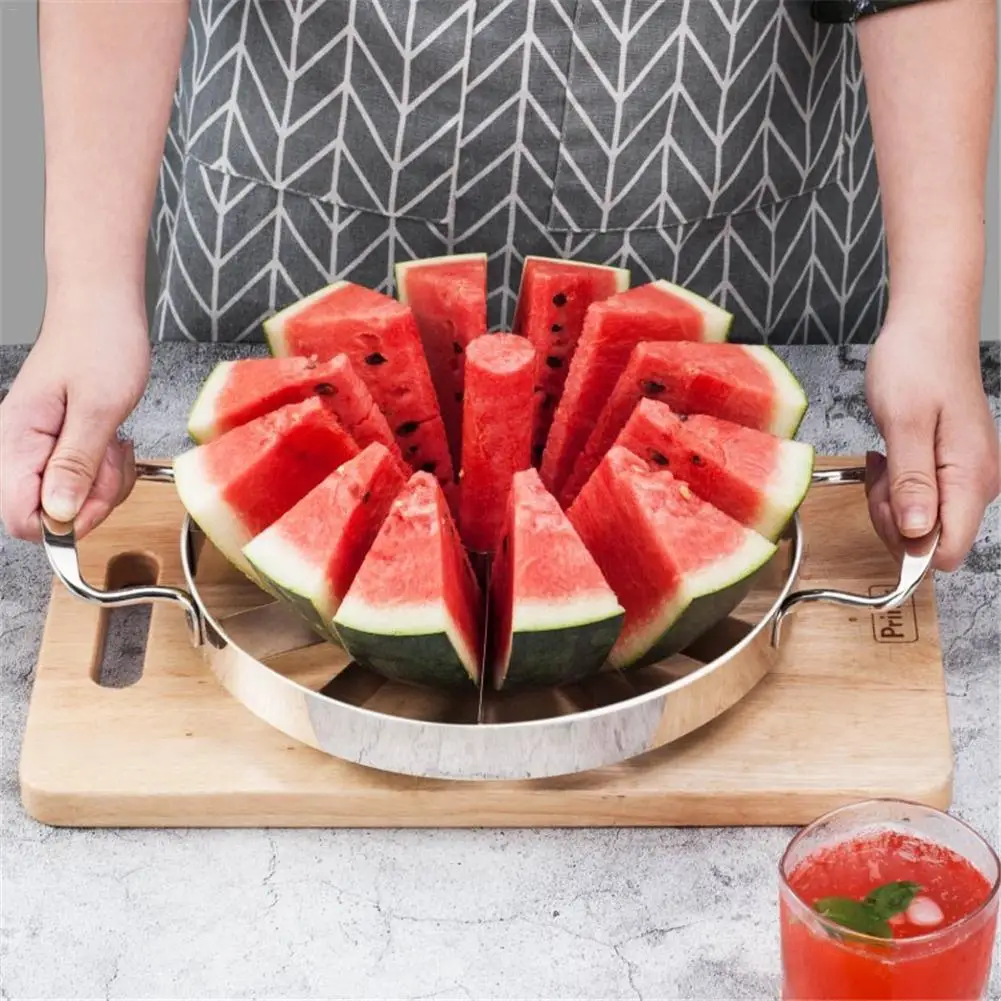 

Creative Watermelon Slicer Melon Cutter Knife Fast Fruit Cutter 420 Stainless Steel Fruit Cutting Slicer Kitchen Practical Tools