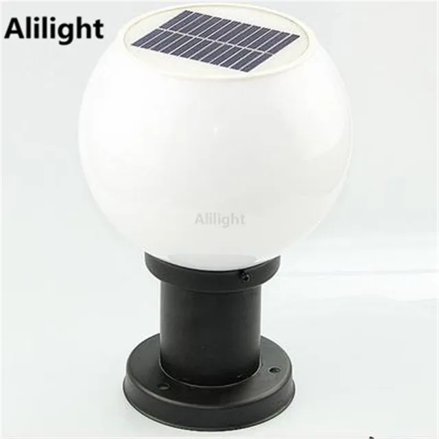 outdoor globe solar post light pillar lamps street lighting