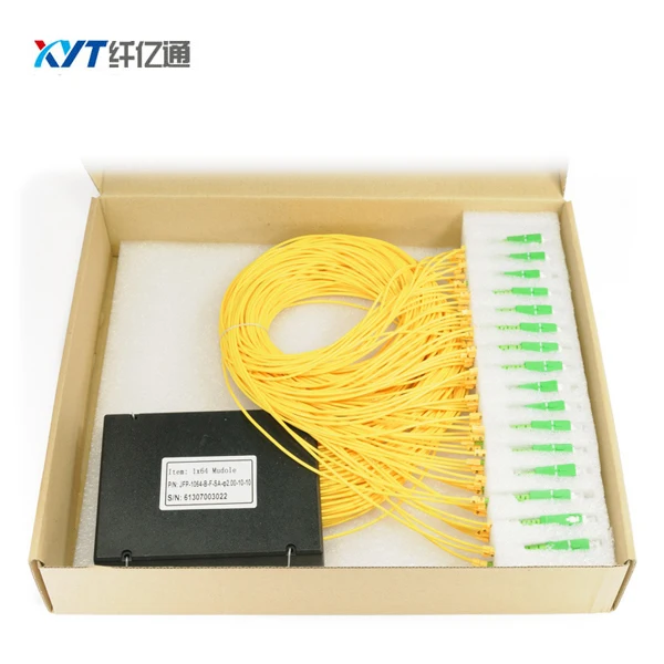 free shipping factory cheap price ABS box type 1*64 PLC Splitter with SC UPC SC APC connector fiber optic splitter free shipping factory cheap price ABS box type 1*64 PLC Splitter with SC UPC SC APC connector fiber optic splitter