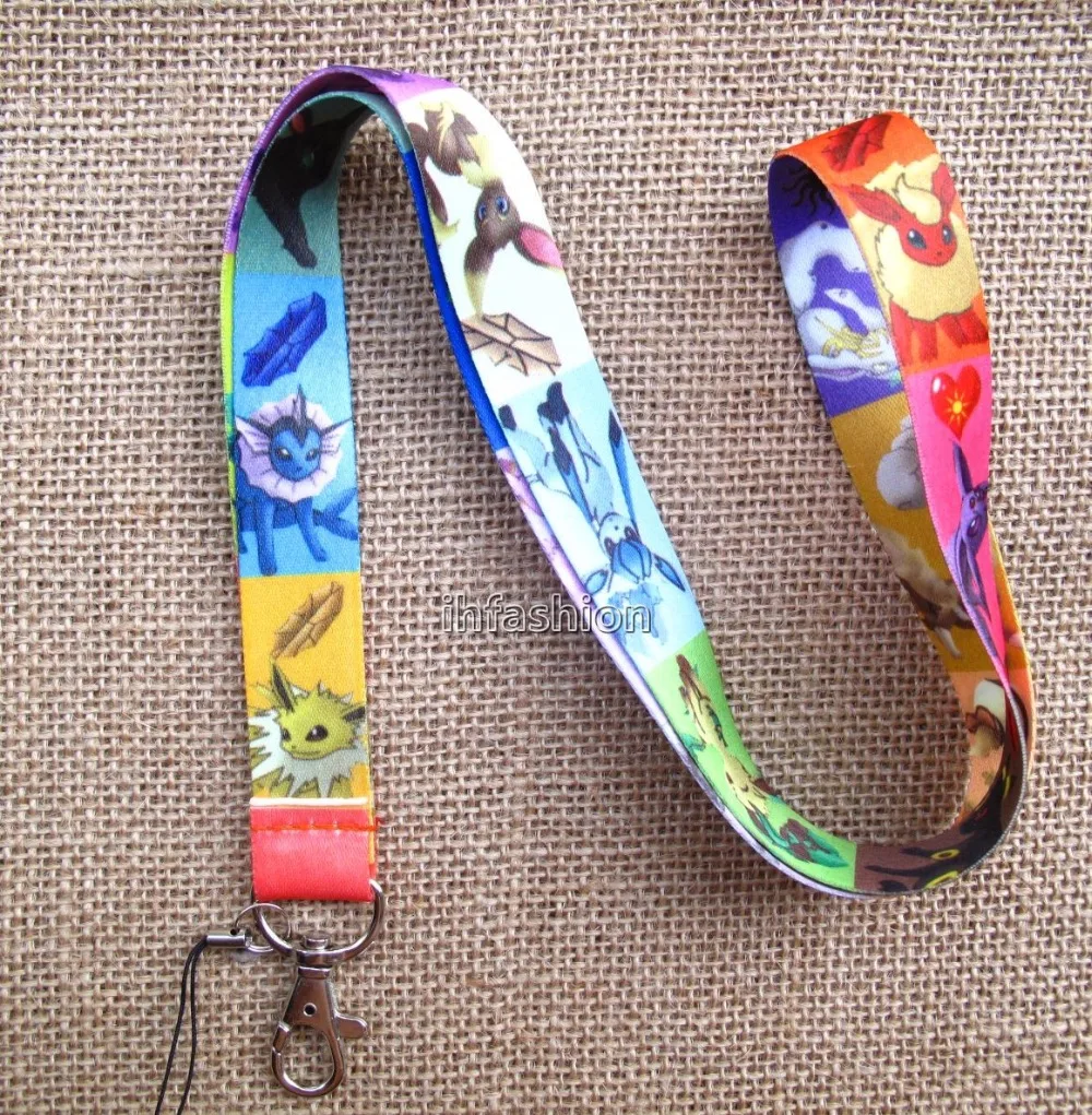 Оптовая продажа 10 шт. цветные ремешки на шею для игр с героями мультфильмов