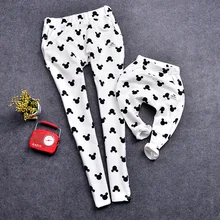 2016 family look new spring leggings children printing family matching mother daugter clothes mother son outfits legging pants