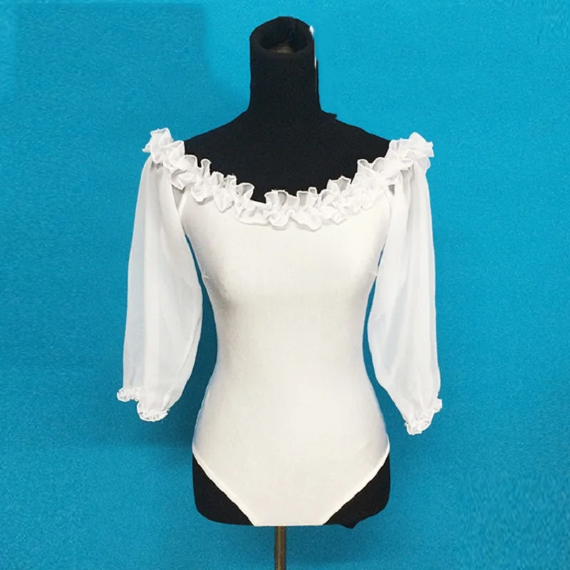 

Ballroom Latin Dance Women Tops Clothing Professional Ladies Latin Dance Dress Modern Dance Performance Siamese Top DN1351