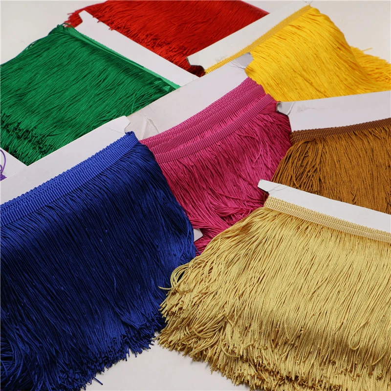 Lace Tassel Polyester 10 yards 15cm Long Fringe Trim Sew Garment DIY Accessories