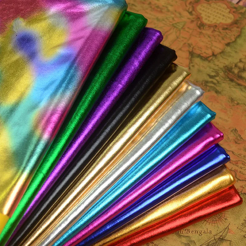 

Lycra spandex fabric bronzing / dance stage / special wedding costume fabric