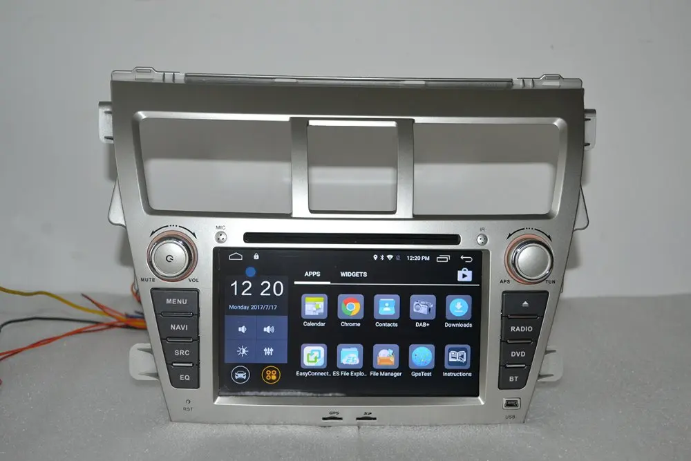 Clearance Android 7.1 for Toyota vios 2din car dvd player,gps navigation,bluetooth,radio,rds,steering wheel,free 8g map,mic,touch screen 11